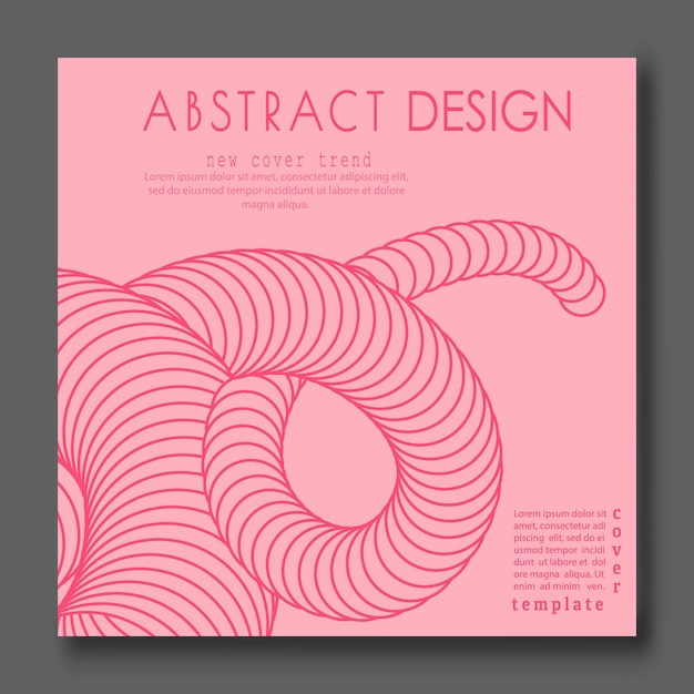 Efecto espiral tridimensional La forma dinámica de las líneas paralelas crea la ilusión de volumen Un elemento de diseño para ideas creativas
