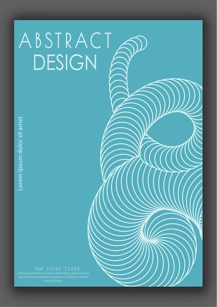 Efecto espiral tridimensional La forma dinámica de las líneas paralelas crea la ilusión de volumen Un elemento de diseño para ideas creativas