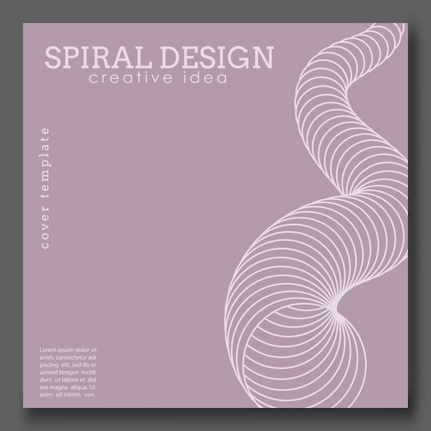 Efecto espiral tridimensional La forma dinámica de las líneas paralelas crea la ilusión de volumen Un elemento de diseño para ideas creativas