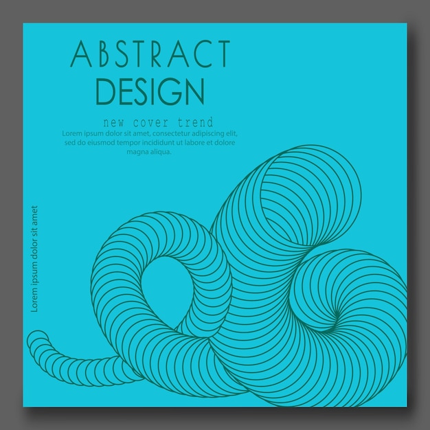 Efecto espiral tridimensional La forma dinámica de las líneas paralelas crea la ilusión de volumen Un elemento de diseño para ideas creativas