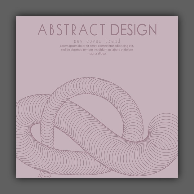 Efecto espiral tridimensional La forma dinámica de las líneas paralelas crea la ilusión de volumen Un elemento de diseño para ideas creativas