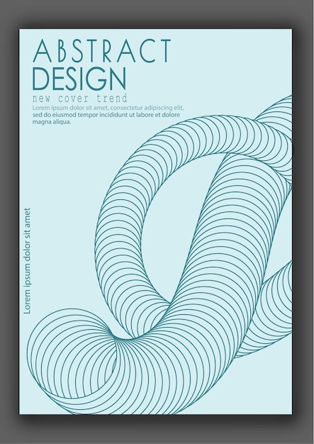 Efecto espiral tridimensional La forma dinámica de las líneas paralelas crea la ilusión de volumen Un elemento de diseño para ideas creativas