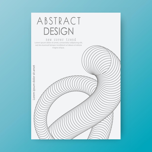 Efecto espiral tridimensional La forma dinámica de las líneas paralelas crea la ilusión de volumen Un elemento de diseño para ideas creativas