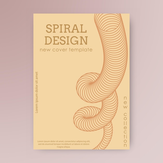 Efecto espiral tridimensional La forma dinámica de las líneas paralelas crea la ilusión de volumen Un elemento de diseño para ideas creativas