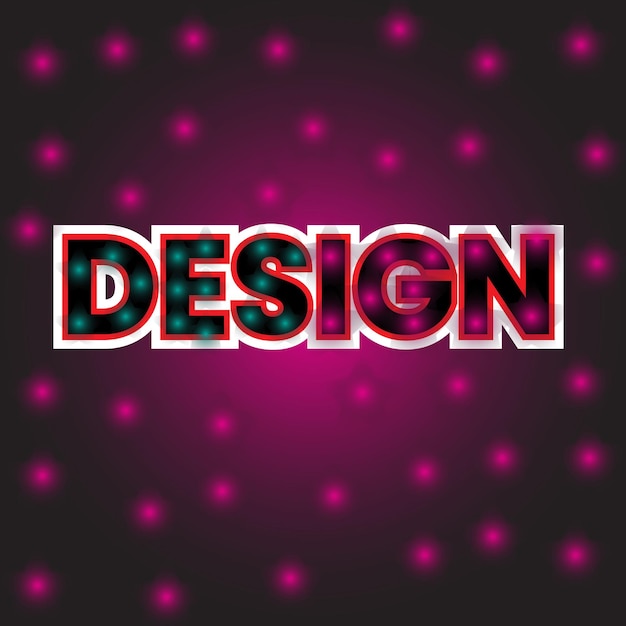 Efecto de estilo de diseño de texto