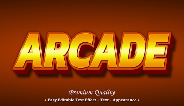 Vector efecto de estilo de fuente arcade