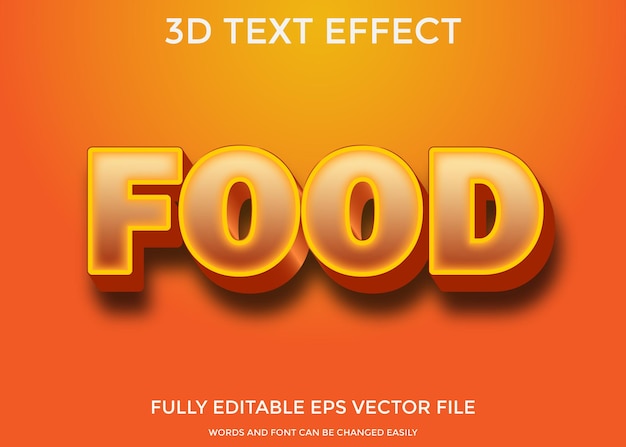 Vector efecto de estilo de texto 3d