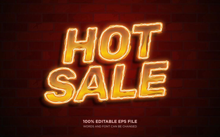 Vector efecto de estilo de texto editable 3d de venta caliente