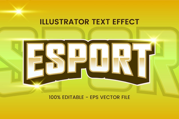 Vector efecto de estilo de texto editable 