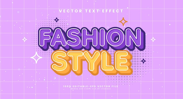 Vector efecto de estilo de texto editable de estilo de moda efecto de texto vectorial con un estilo simple y minimalista para la promoción de productos