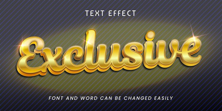 Vector efecto de estilo de texto editable exclusivo dorado en 3d adecuado para contenido para la prosperidad