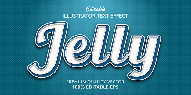 Efecto de estilo de texto editable Jelly