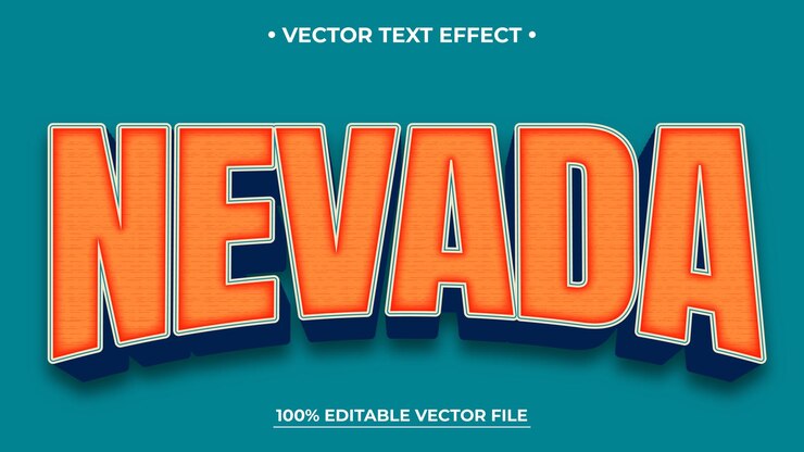 Vector efecto de estilo de texto editable tema de estilo de lenguaje nevada retro