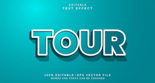 Efecto de estilo de texto editable Tema de estilo de lenguaje de recorrido