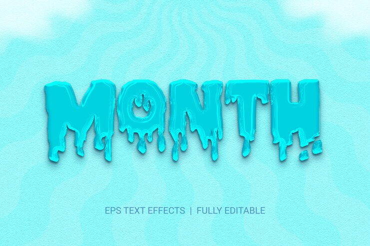 Vector efecto de estilo de texto editable tema de estilo de mensaje de hielo