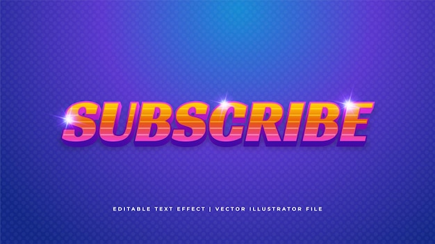 Efecto de estilo de texto editable Tema de estilo de texto moderno Efecto de texto editable vibrante Color moderno brillante Efecto de estilo de texto Archivos vectoriales de fuentes editables