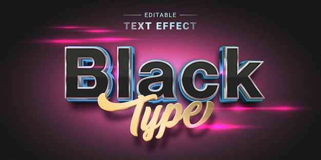 Efecto de estilo de texto editable Tema de estilo de texto tecno Estilo de texto de tecnología cibernética
