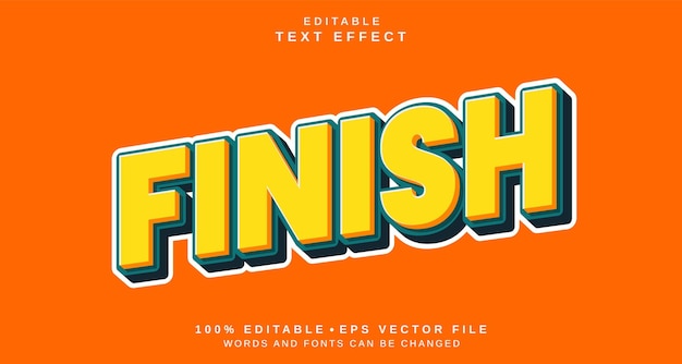Efecto de estilo de texto editable Temática de estilo de texto finalizado
