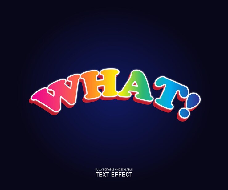 Vector efecto de estilo de texto editable