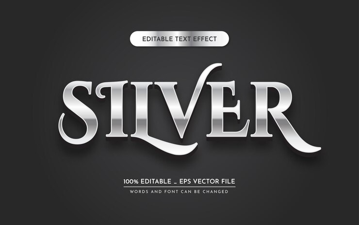 Vector efecto de estilo de texto editable