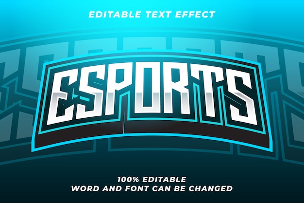 Efecto de estilo de texto esport