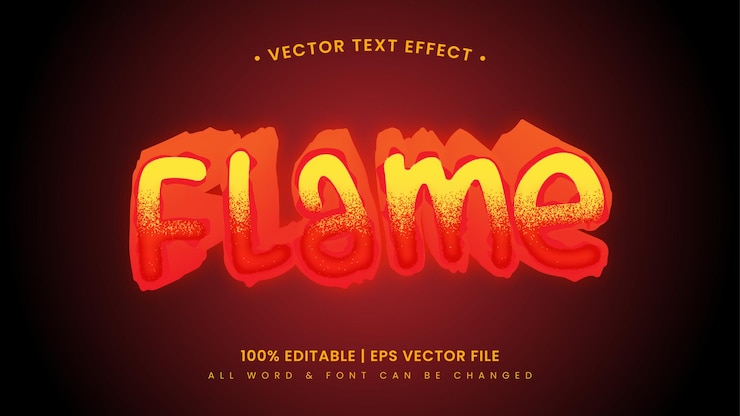 Vector efecto de estilo de texto de llama 3d. estilo de texto de ilustrador editable.