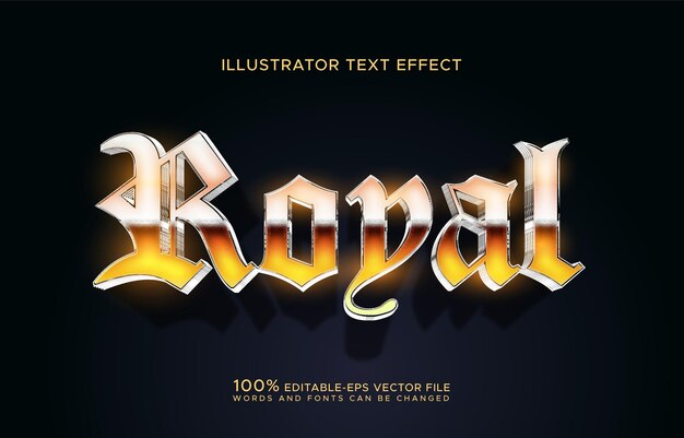 Efecto de estilo de texto de maqueta dorada real 3d