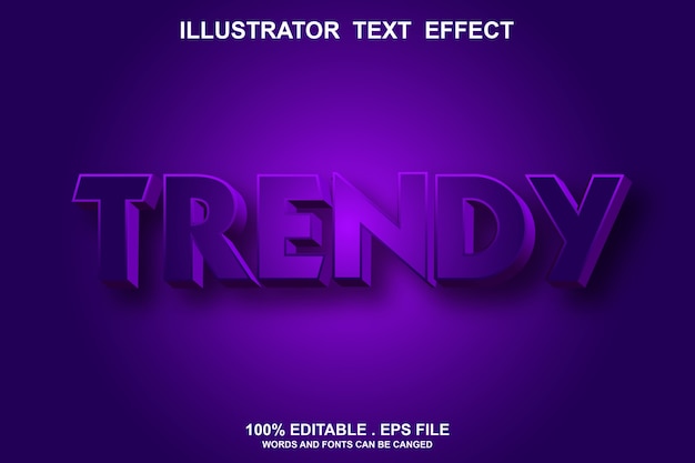 Vector efecto de estilo de texto de serie editable