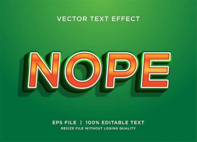 Vector efecto de estilo de texto de tipografía 3d