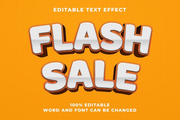 Efecto de estilo de texto de venta flash