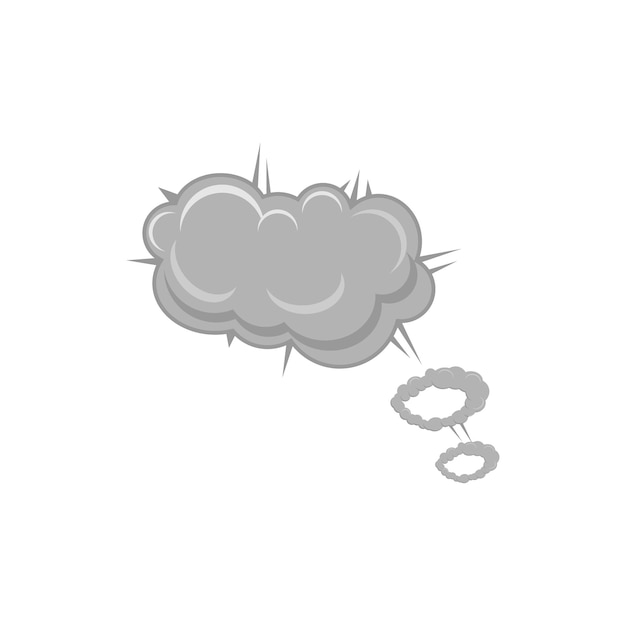 efecto de explosión gris
