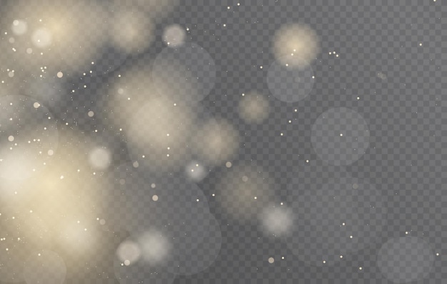 Efecto de fondo de luces bokeh mágicas abstractas