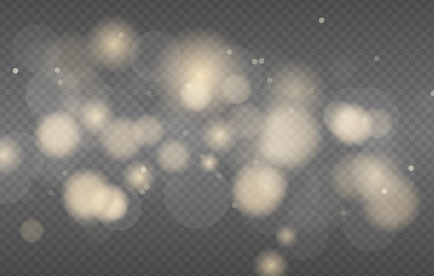 Efecto de fondo de luces bokeh mágicas abstractas