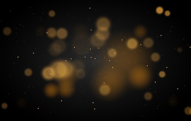Efecto de fondo de luces bokeh mágicas abstractas