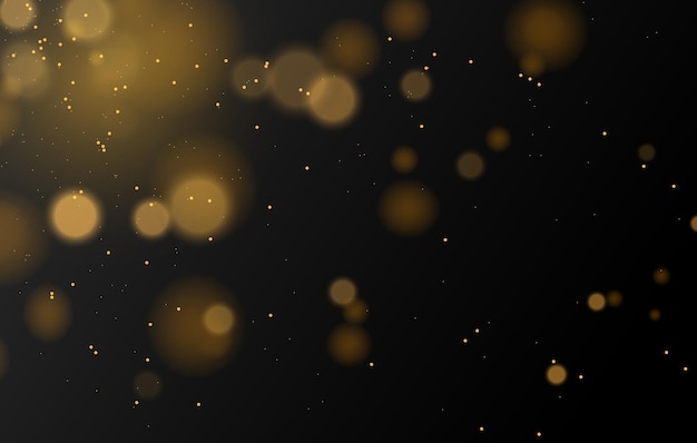 Efecto de fondo de luces bokeh mágicas abstractas