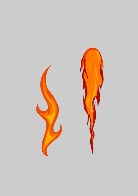 Vector efecto del fuego