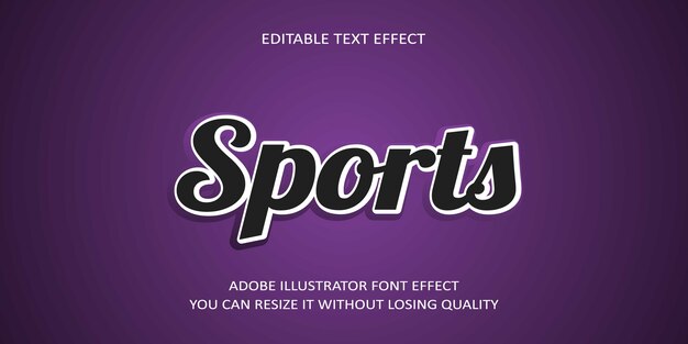 Efecto de fuente deportiva Crear con efectos especiales