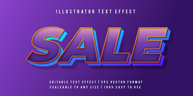 Efecto de fuente de estilo de texto promocional