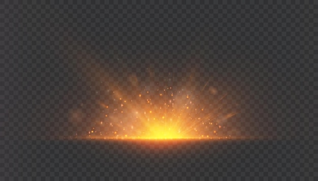 Efecto Golden Sunburst con las partículas