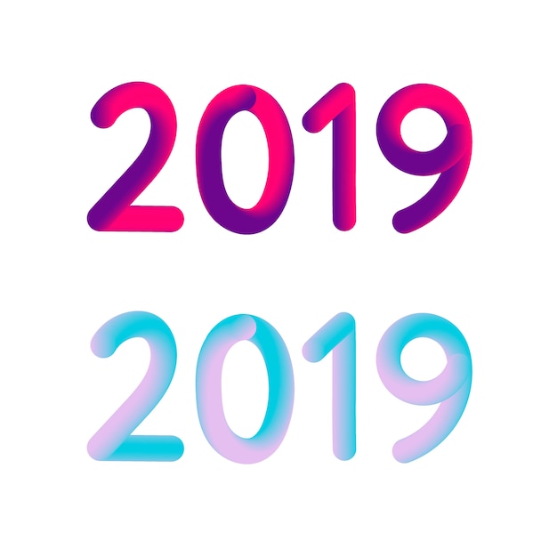 Vector efecto gradiente moderno 2019