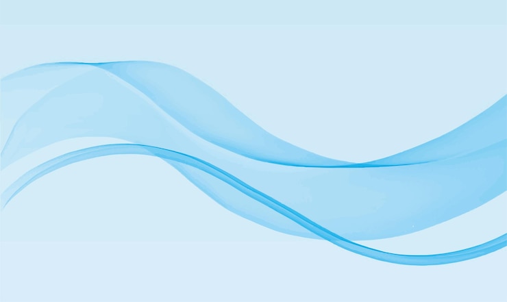 Efecto de gradiente de onda azul decoración material de fondo rítmico diseño de borde de ondas de gradiente