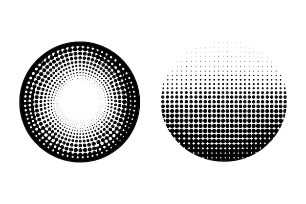 Efecto grunge de punto y tono de medio tono patrón abstracto textura vectorial gráfico retro ilustración gradiente