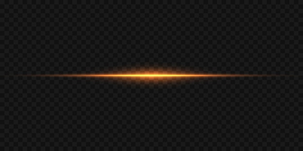 Efecto horizontal de la línea de luz y del haz de luz láser de neón