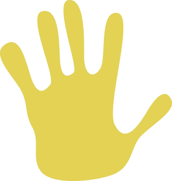 Efecto de impresión de la mano