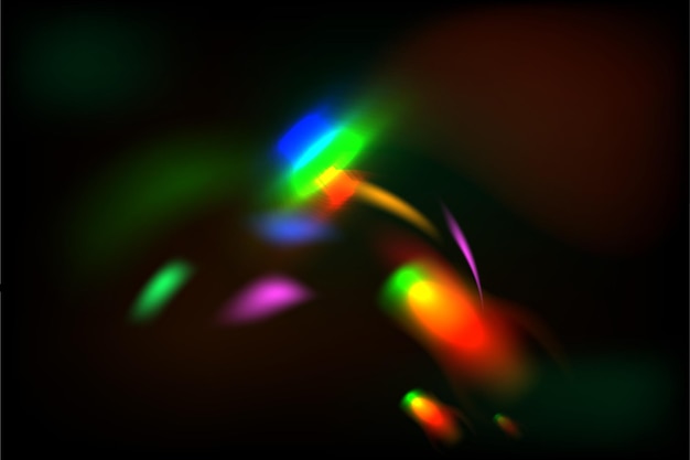 Efecto de lente de luz abstracta