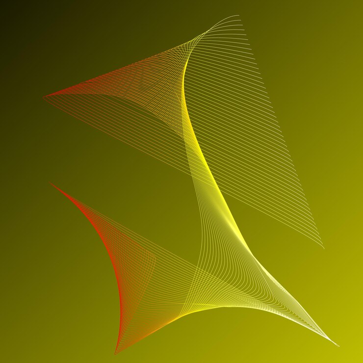 Vector efecto de línea abstracta de vector de fondo de líneas dinámicas