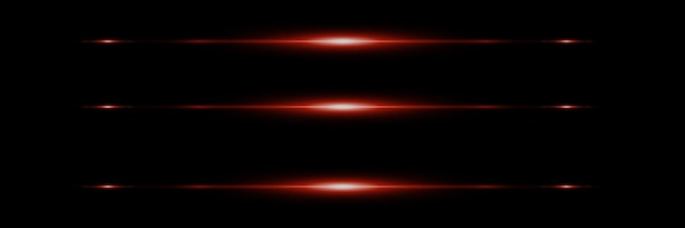 Efecto de línea de recolección Línea de luz horizontal de neón