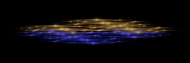 Efecto de línea de recolección Línea de luz horizontal de neón