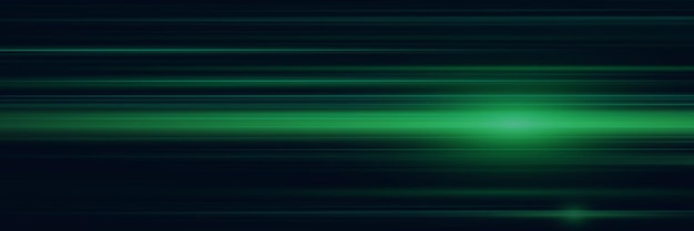 Efecto de línea verde horizontal Efecto de movimiento dinámico de la luz