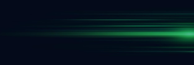 Efecto de línea verde horizontal Efecto de movimiento dinámico de la luz